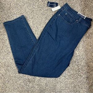 Charter Club Women's Ankle Jeans in Dark Blue